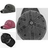 Route 66 Vintage Embroidered Baseball Cap Washed Denim Duckbill Cowboy Hat Sun Hat