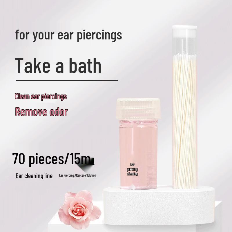 Ultrafine Ear Cleaning Thread for Women: Odor Removal & Blockage Prevention, Safe for Ear & Piercing Cleaning