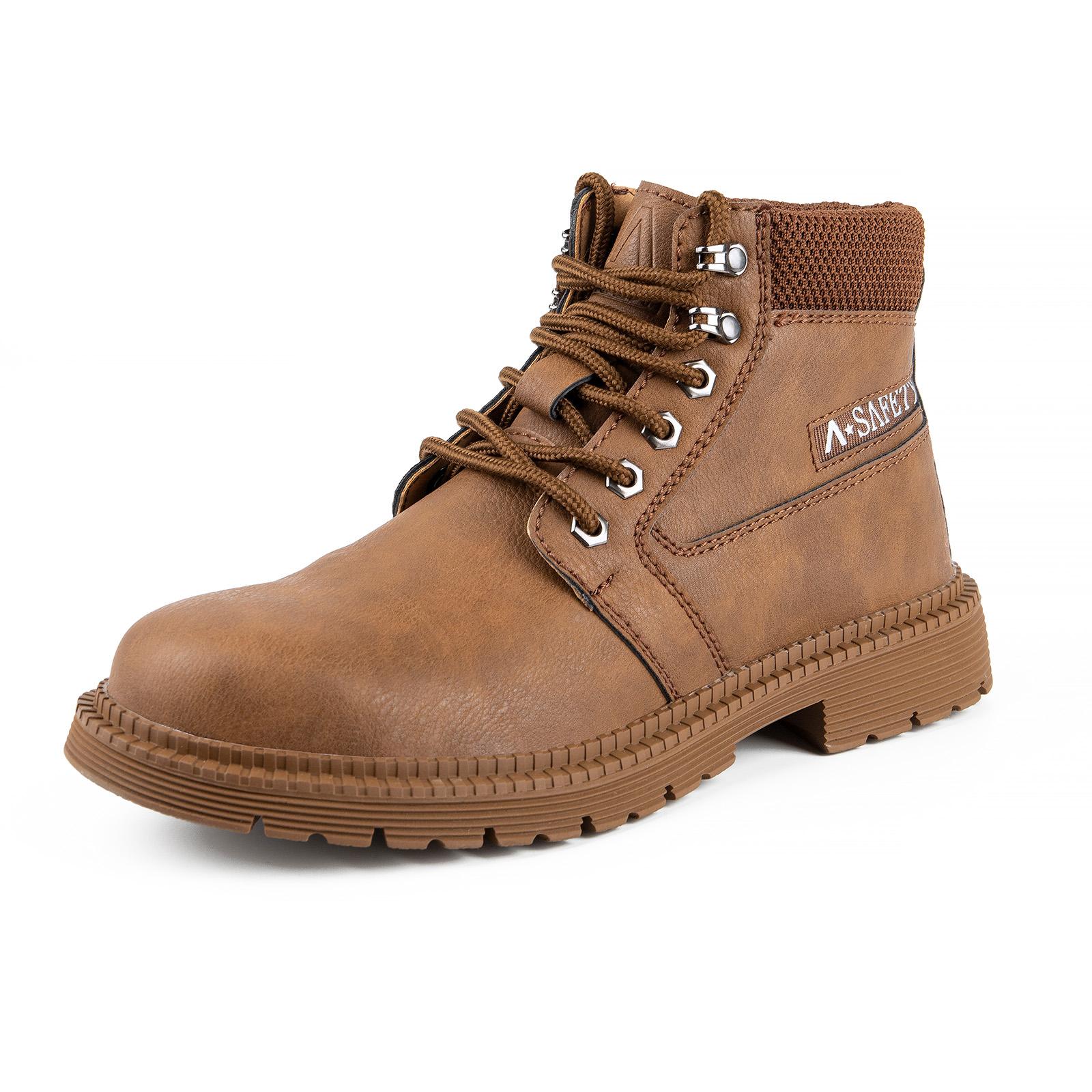 

Высококачественная противоскользящая водонепроницаемая защитная обувь для труда, прочная рабочая обувь для улицы коричневый