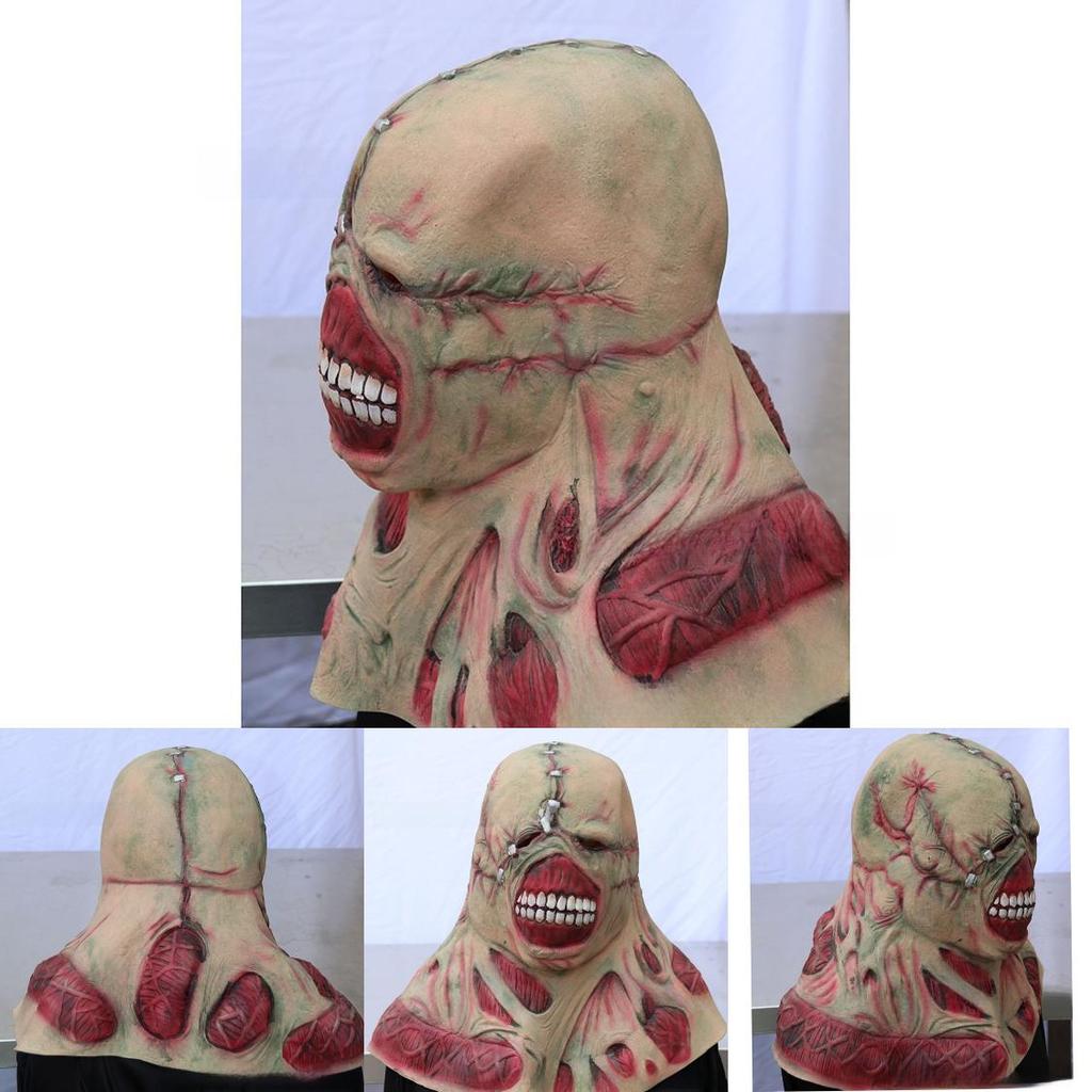 Horror Halloween Latex Mask For Adults With Creepy Zombie And Monster Design