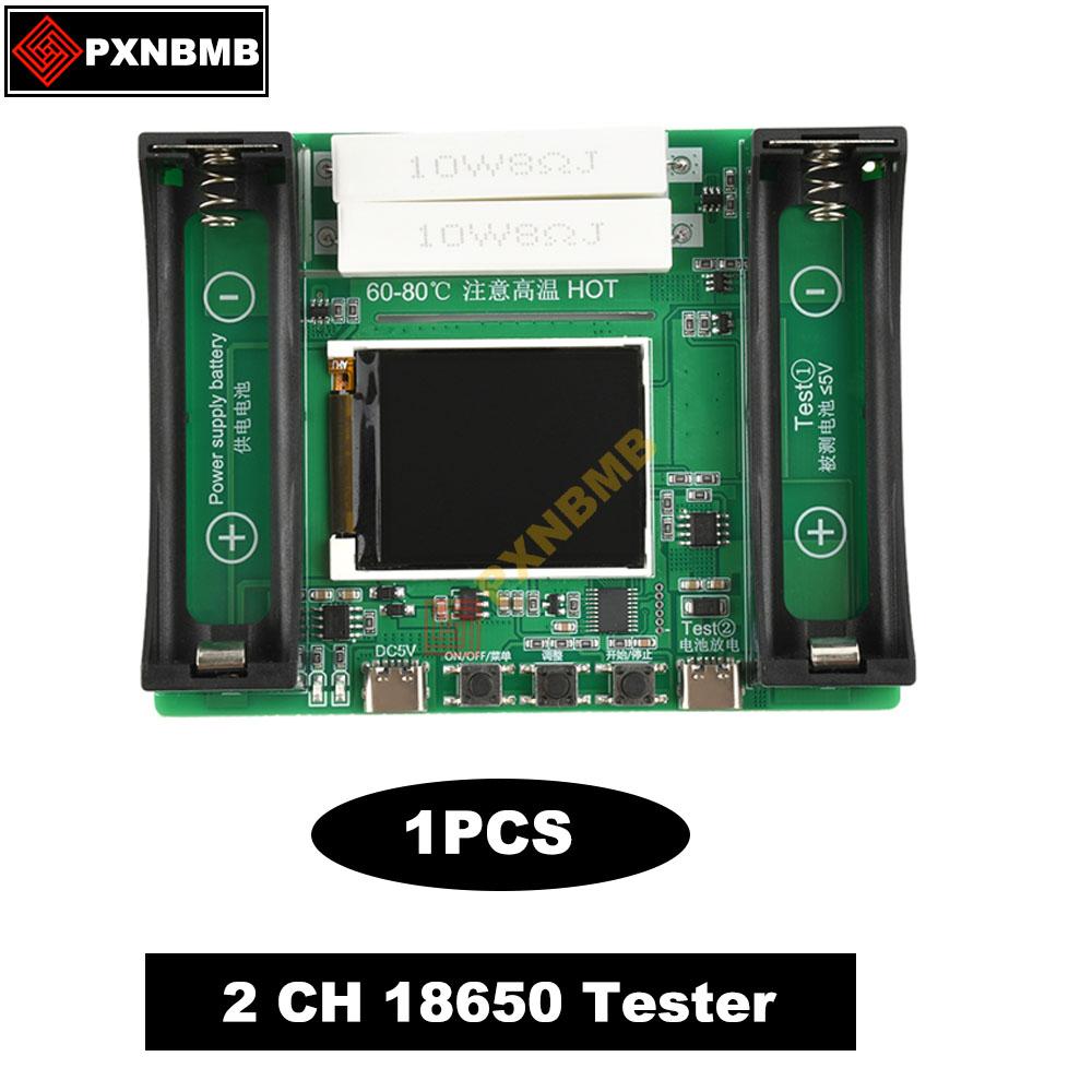 18650 Type-C LCD 4/1 Channel Display Battery Capacity Tester MAh Lithium Digital Battery Detection Module For Battery Testing