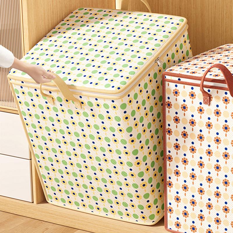 Large-capacity Storage Bag Wardrobe Organizer Dust Bag for Clothes Quilt Organizer Bag Moving Packing Bags with Handle