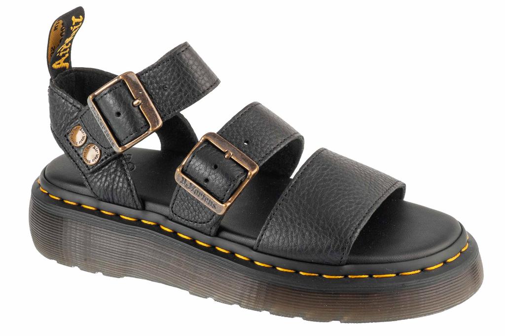 Dr. Martens Gryphon Quad Platform, Womens Black Sandals