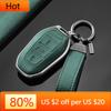 Interior Mouldings Metal Suede Car Remote Key Cover Case Holder Shell Keychain Housing For Peugeot 208 308 408 508 2008 3008 400