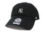 47 Brand Cap Mini Logo 47 CLEAN UP MLB New York Yankees BLACK