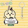 Cute Chiikawa 6cm Nanka Chiisakute Kawaii Yatsu Keychain Usagi School Bag Decorate Kawaii Keyring Anime Acrylic Holiday Gifts
