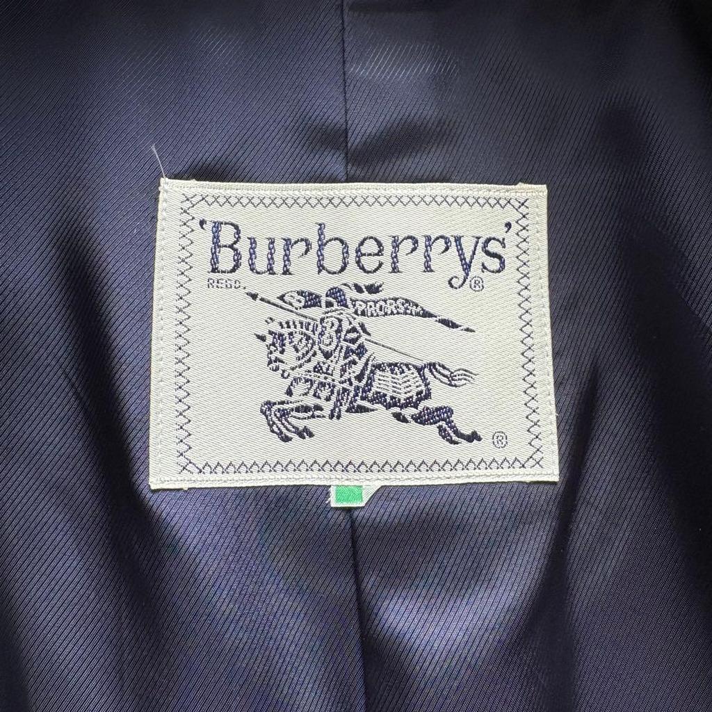 Used [Excellent Condition/Cashmere Blend] Burberry Double-Breasted Coat Navy 9AR