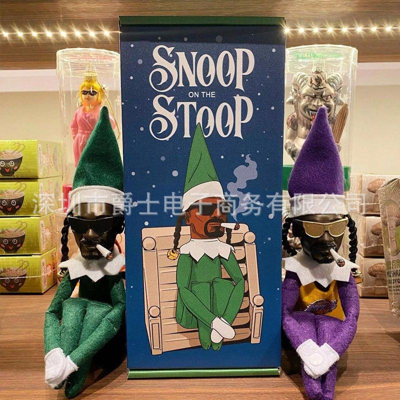 Snoop on a Stoop Doll Peeking bent Christmas elf doll can bend naughty boy doll