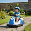 Kids Bumper Car with 360-Degree Rotation, 6V Electric Ride On Car with Music and Horn for 3-8 Years Old, Blue