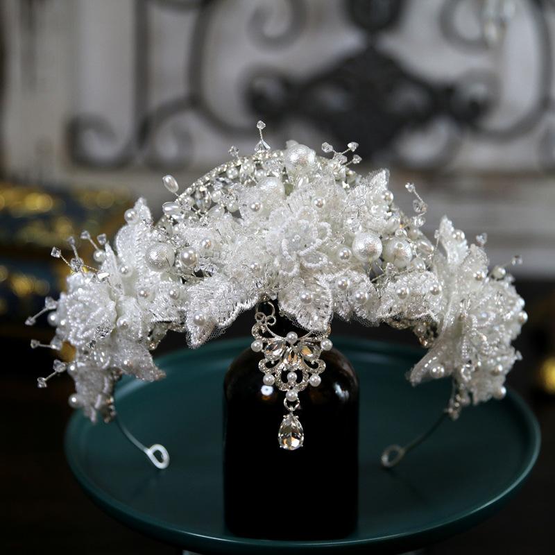 

Новый корейский стиль Супер фея Свадебная корона тиара Кристальная корона тиара Аксессуары для волос Главные свадебные аксессуары