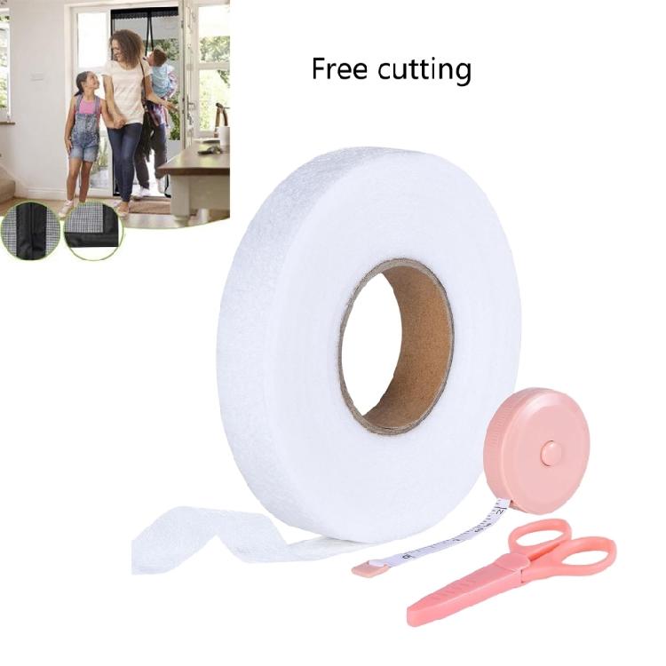 Hem Tape Width 2cm Iron-On Hemming Tape with Scissors & Tape Measur East To Use for Clothes Pants