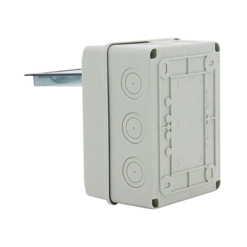 Fielect Circuit Breaker Box 5 Ways Distribution Protection Box ABS Plastic Transparent Cover Waterproof Distribution Box IP65, for Indoor Wall