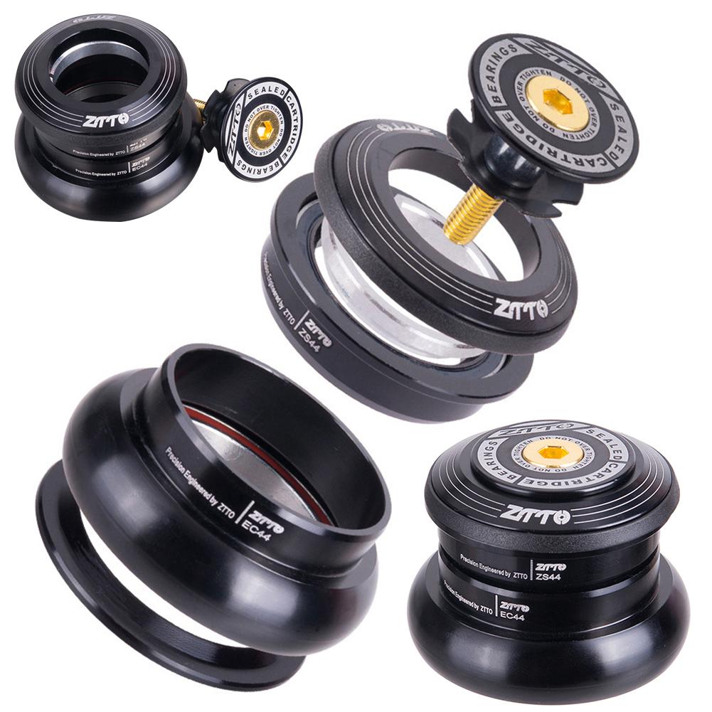 Bicycle Headset 44mm Threadless Headset Aluminum Alloy Straight Tube Frame To Tapered Tube Fork 4444T ZS44 EC44