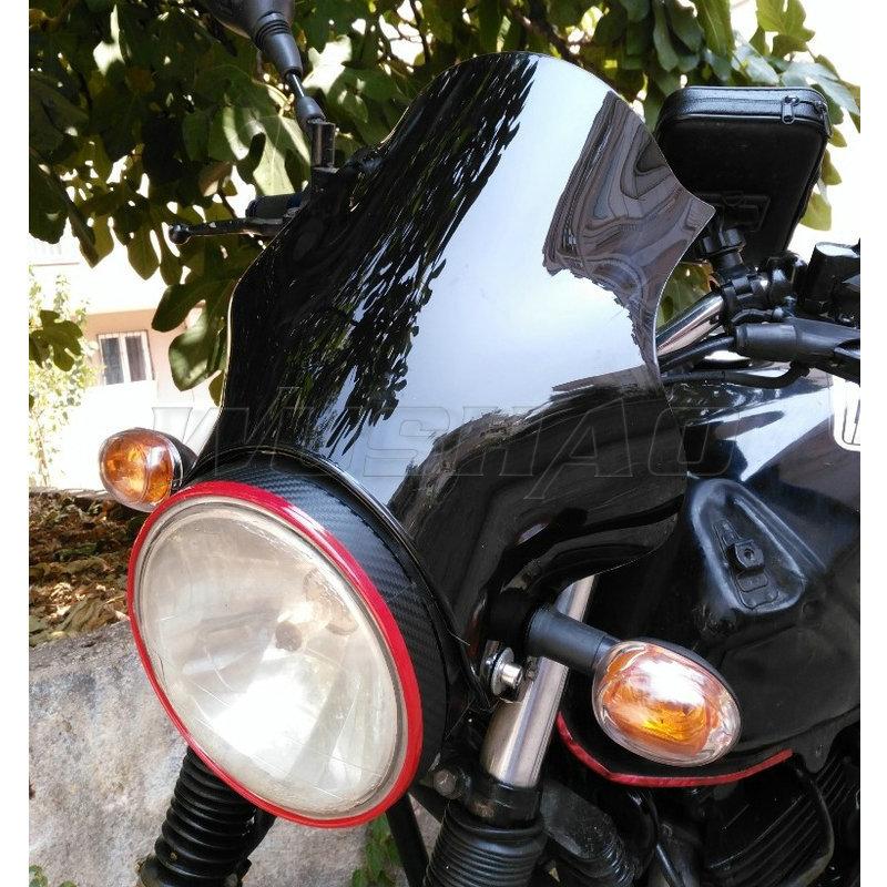 Windshield Windscreen Screen For 1982 - 2008 Honda Nighthawk 250 CB250 750 CB750 CB 250 750 F2 Seven Fifty Headlight Mounting