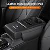 Keychain Car Armrest Box Leather Pad Auto Armrest Mat High Quality Auto Accessorie For Volvo Rdesign V60 V40 XC60 XC90 V50 XC40