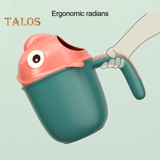 Baby-Badewannen-Spülbecher zum Ausspülen von Haaren und Körper mit leicht zu greifendem Griff, Cartoon-Tierform, beruhigender Wasserfluss, Regendusche, Badespielzeug für Kinder