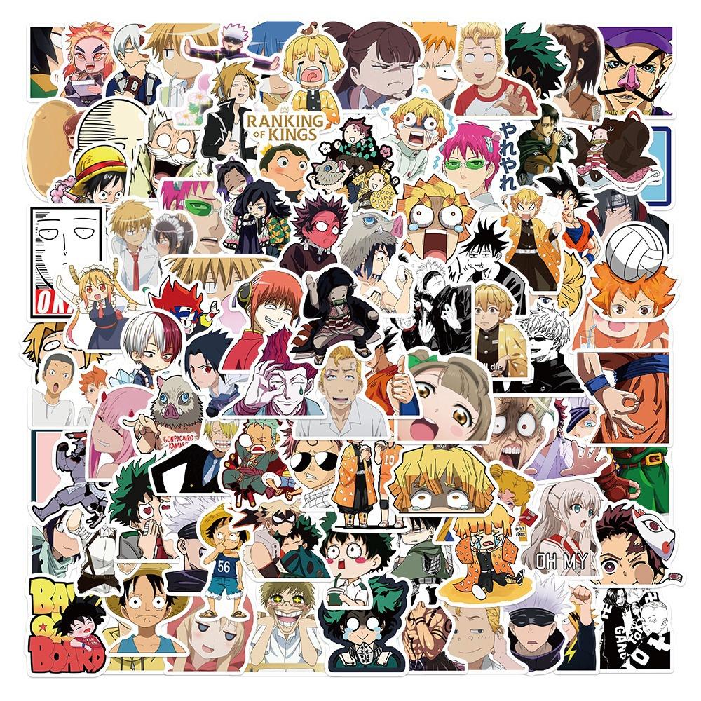 100-piece Japanese Anime Graffiti Stickers Hunter X Hunter Haikyuu Demon Slayer And More!
