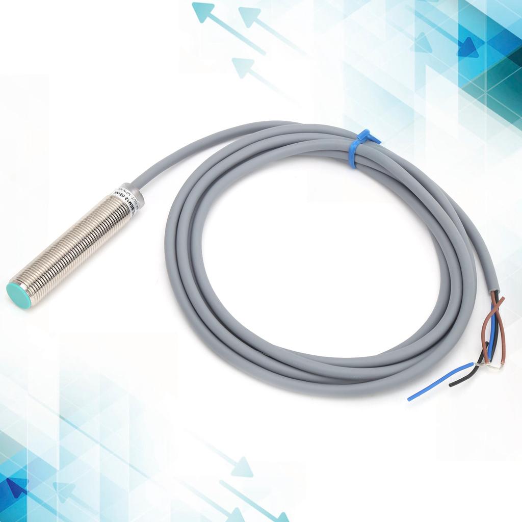 BERM Proximity Switch Cylindrical Shaped 3‑Wire PNP Normally Closed Sensor 10-30VDC