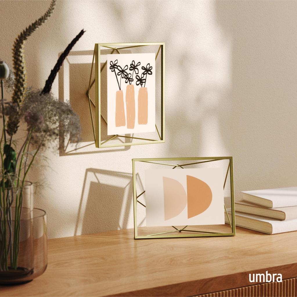 Umbra Prisma Photo Display Frame, 8x10cm Brass