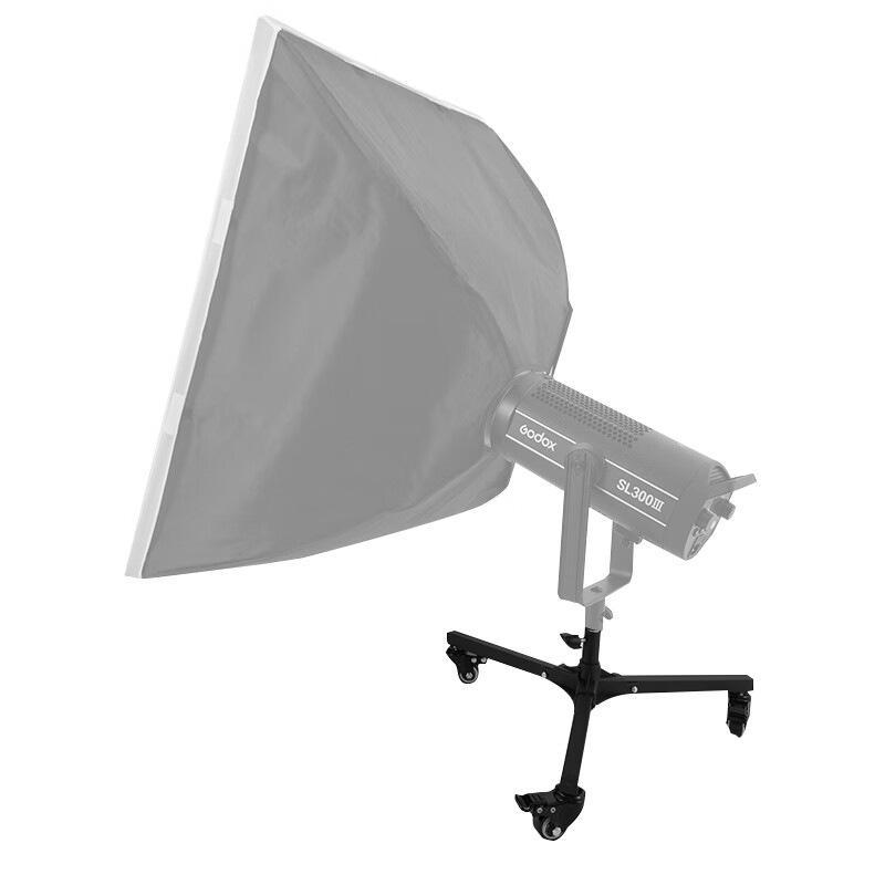 Durable Folding Floor Light Stand with Pulley, Perfect for Studio, Live Broadcast, Fill Light, Tripod, and Flash Use