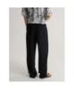 8seconds Rayon Blended Wide Fit Elastic Waist Pants Black