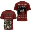 Rockowy Zespół Van Halen Retro Koszulka Unisex Drukowana 3D na Lato Uliczny Hip-hop Trend Krótki Rękaw Okrągły Dekolt Y2K Top Odzież Męska