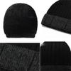 Winter Cashmere Wool Hat Warm Cold-Proof Knitted Hat Scarf Gloves Hat Three-Piece Set