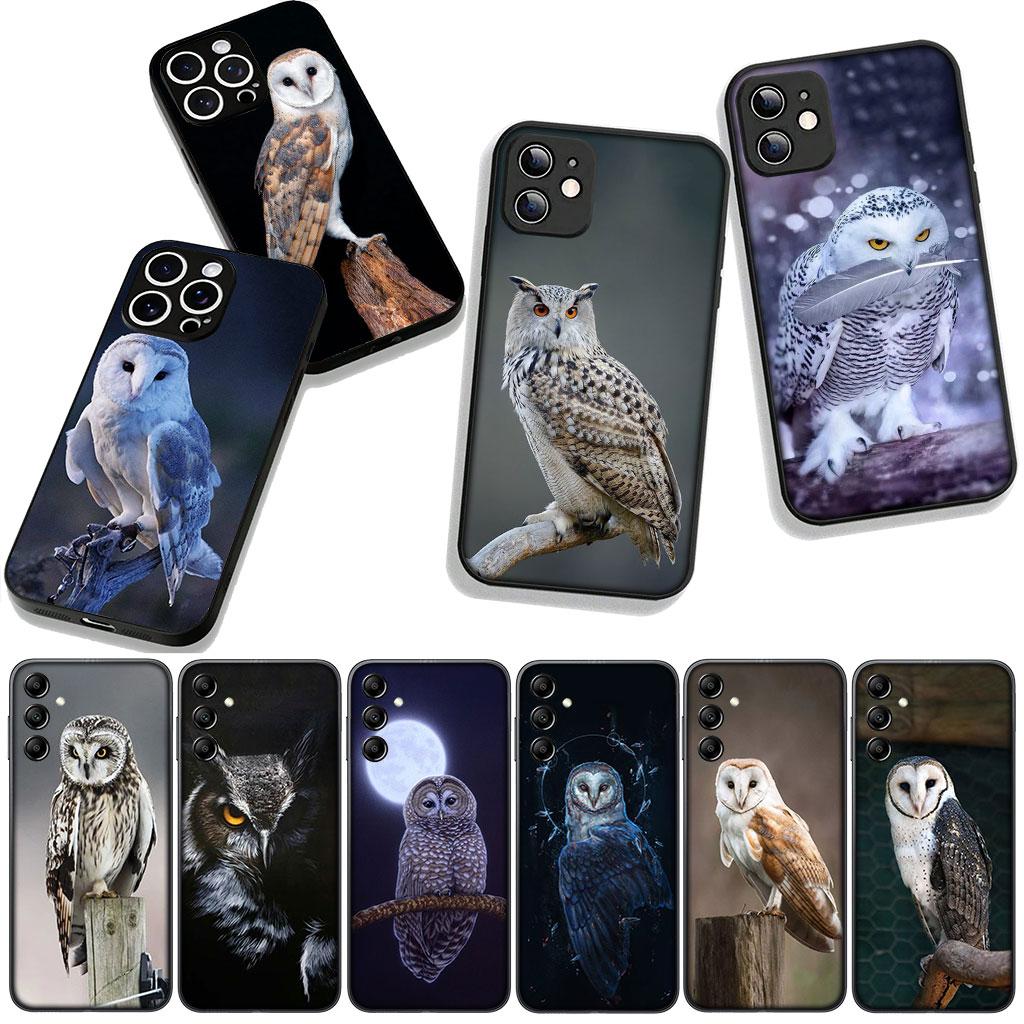 Cover for Apple iPhone 16 15 14 Plus 13 12 Mini 17 Pro Max + ProMax 16E Air 16+ 15+ Coque Phone Case Bird Owl Cute