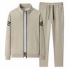 Autumn and Winter Casual Cardigan Sweatshirt Men's Loose Sports Casual Jacket Long Pants Set