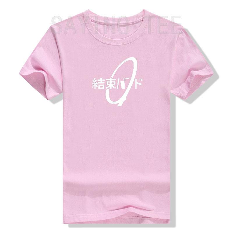 Cable Tie Kanji Hiragana Kessoku Band Rocker Band TShirt Japanese Fashion Graphic Tee Tops Letters Printed Aesthetic Clothes