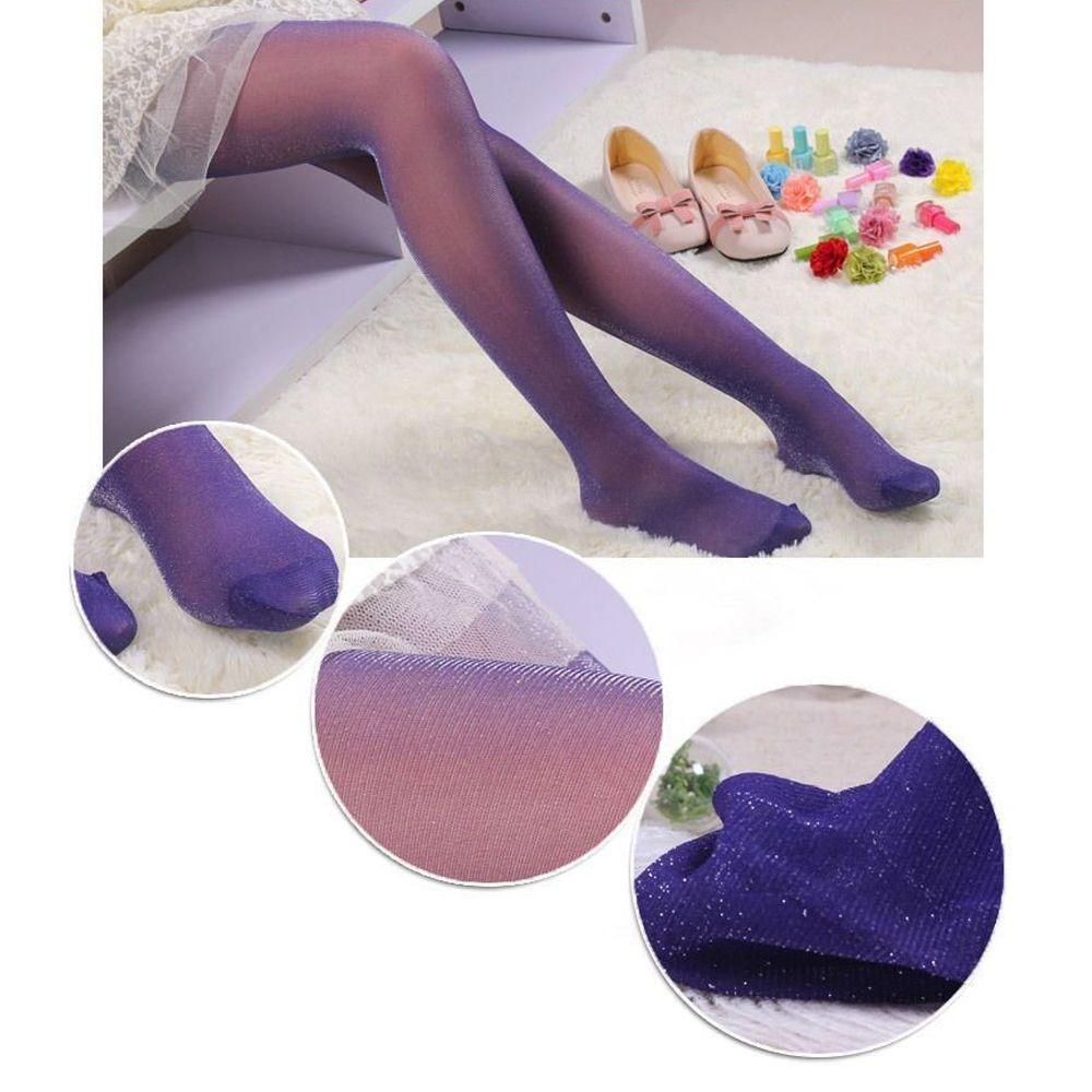 Silver Night Party Sparkle Pantyhose Glitter Stockings Shiny Tights