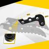   Excavator L Shaped Bracket Replacement for     Excavator 3 Hole Hydraulic Thumb Clip Bracket with 3 Pull Pins