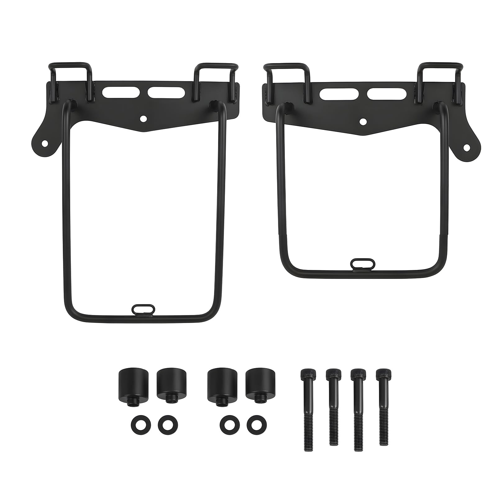 

YASICA Motorcycle Side Bag Fully Waterproof and Stable Mounting Support Made of Ideal for Touring and Everyday Riding Right and Left Side Supports, чёрный