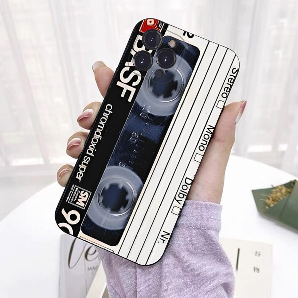 Vintage Cassette Tape Phone Case For IPhone 16 15 14 11 12 13 Mini Pro XS Max Cover 6 7 8 Plus X Funda Shell