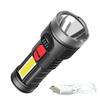 Portable LED Torch Zoom Torch Built-in Battery Camping Powerful Outdoor Torch