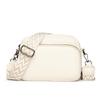 Sac bandoulière élégant pour femme, Sac messager en cuir, Sac à bandoulière polyvalent avec bandoulière réglable à motif géométrique