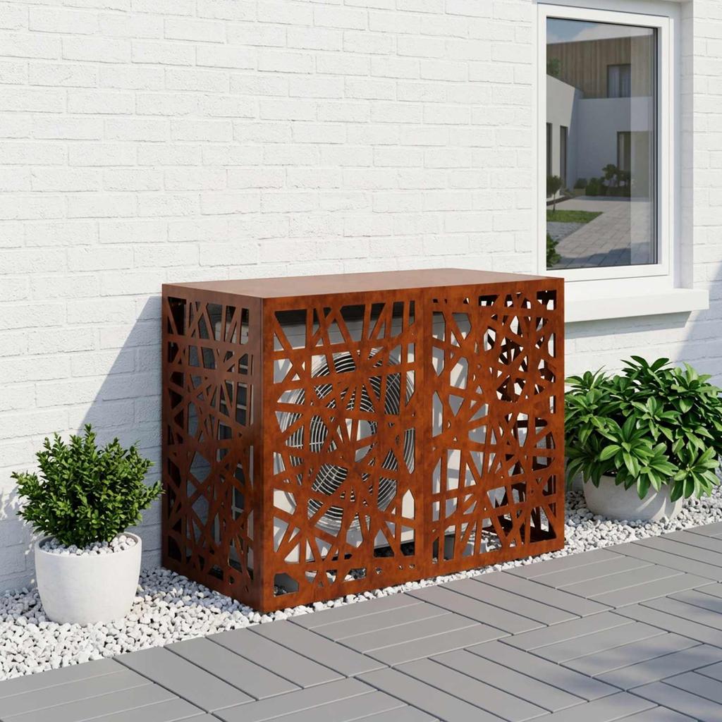 Air Conditioner Cover Rust Look 100 x 50 x 70 cm