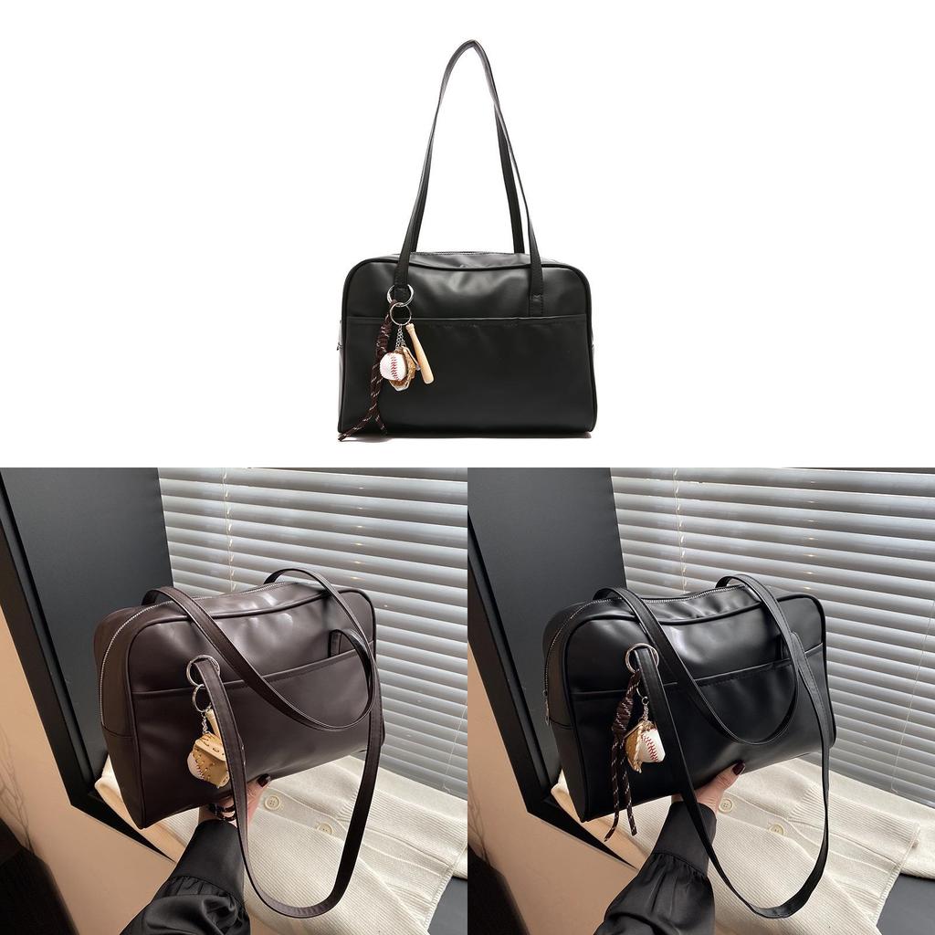 Street Style Pu Tote Bag For Women With Large Capacity And Zipper Closure For Daily Use