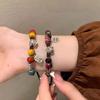 New Chinese Nafu retro ceramic beaded bracelet bracelet bracelet bracelet rope women's ethnic style Guochao lion dancing couple jewelry