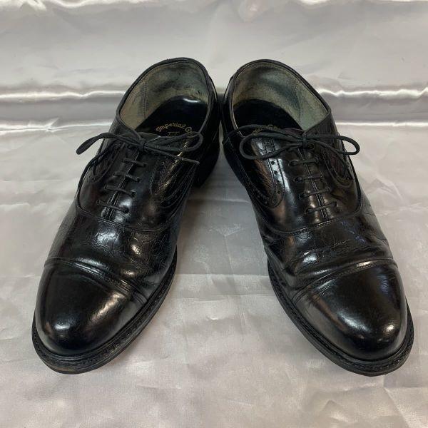 Regal Straight Tip Leather Dress Shoes Black 25.5 EE(USED)