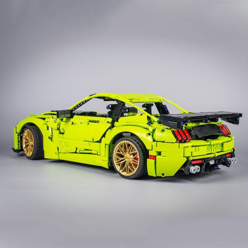 New MOC-165802 Green GT500 Super Sprots Car 1:8 Model Building Blocks Bricks DIY Toys Assembly Birthday Christmas Gifts For Kids