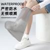Portable Waterproof Disposable Rain Boot Covers - Thick, High Tube for Adults