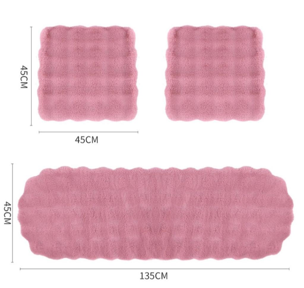 Car Cushion, Car Cushion, Car Seat Cushion, Car Seat Cushion 3-piece Set Fluffy Cushion Seat Seat Cute Stylish Scandinavian Car Seat Cover Plush