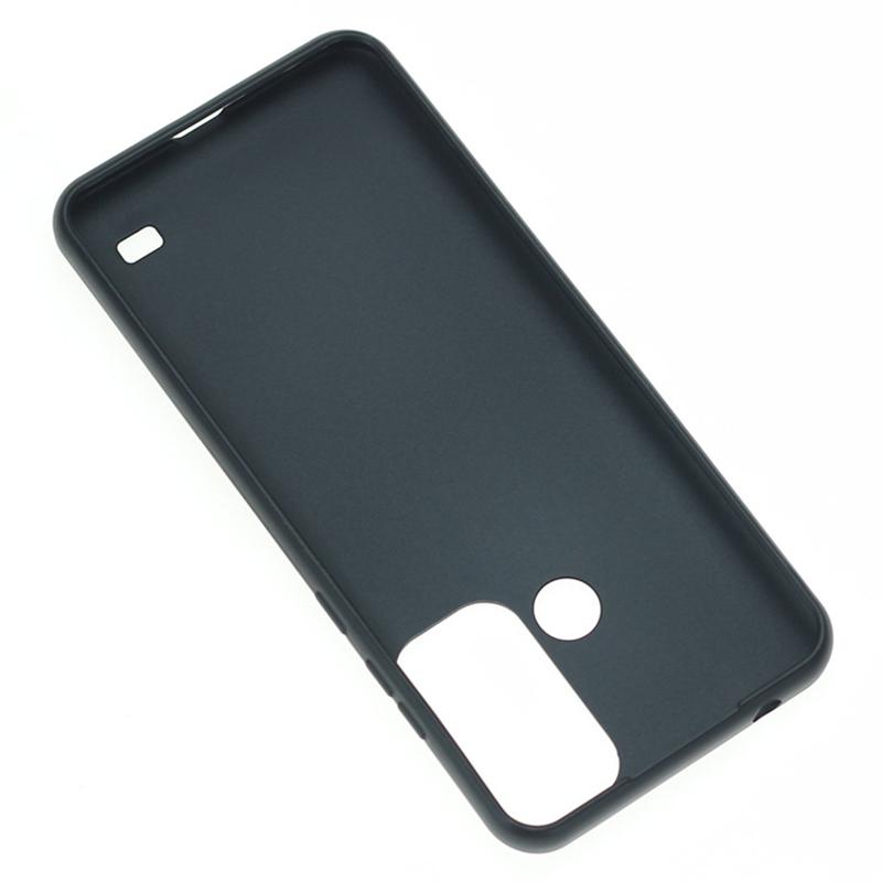 

Anti-scratch Cell Phone Case for ZTE Blade A53,Matte Finish TPU Phone Back Cover Black