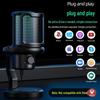 RGB USB Noise-Cancelling Gaming Microphone for PC, Phone & PS4/5 - Ideal for Voice Recording & Live Streaming