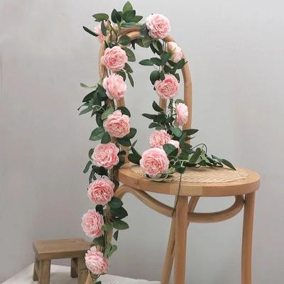 Artificial Peony Vine Winding Vine Wholesale Artificial Flower Rose Rattan Home Wedding Background Decorations Arrangement