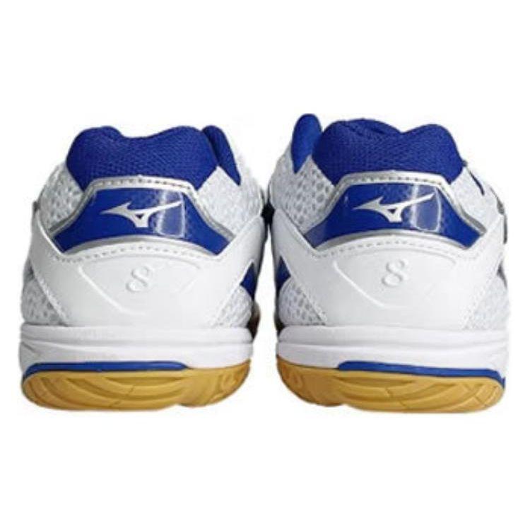 Mizuno Wave Drive 8 White Blue Unisex Indoor Table Tennis Shoes 81GA170520