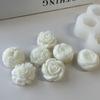 Candle Resin Silicone Mold Rose Peony Flower Aromatherapy Candle Gypsum Mold