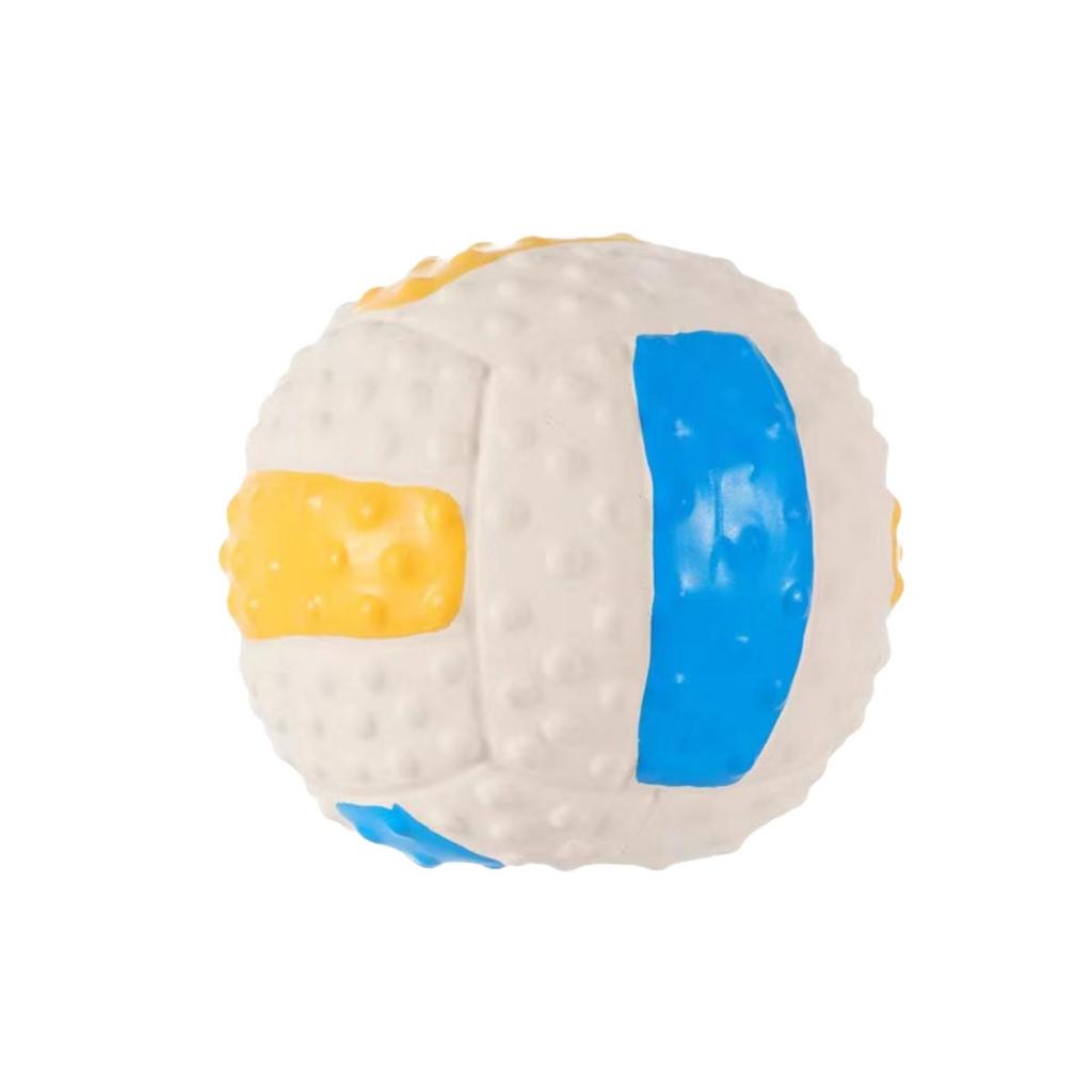 Corgi Squeaky Latex Rugby Toy for Dog Teeth Cleaning