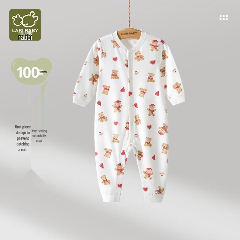 Rabbi Baby Festive Pure Cotton Long Sleeve Romper